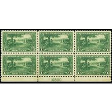617, Mint XF NH 1¢ Plate Block - Stuart Katz