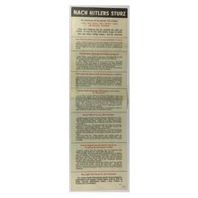 Original WW2 British Air Drop Propaganda Leaflet. - Code G.38 [1942].