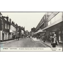 Arndale Centre and Coach & Horses, Dartford, Kent, c.1975 - Pamlin Prints RPPC