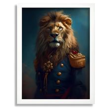 Lion General Art Print Vintage Lion Portrait Animal Wall Art Poster Lion Print A