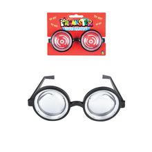 NERD GLASSES ROUND THICK GEEK FANCY DRESS COSTUME FUNNY JOKE PRANK WIZARD