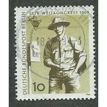 BERLIN - 1969 10pf 'I.P.T.T WORLD CONGRESS' FINE USED (EBID49-713)