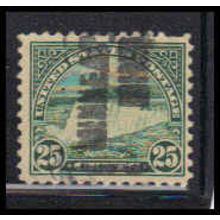 Used 568 25c Niagara Falls Barely Clears RA2092