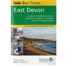 EAST DEVON BUS TIMETABLE from 20th September 2015 Devon County Council as new =