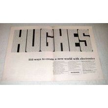 1963 Hughes Aircraft Ad - New World With Electronics