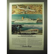 1964 Canadian Pacific Ad - Fly Away, Sail Away, Ride
