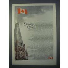 1966 Canada Tourism Ad - Speaking of Canada