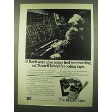 1974 3M Scotch Brand Recording Tape Ad - If Bach Alive