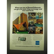 1975 American Express Ad - Stay at Howard Johnson's