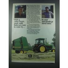 1985 John Deere 530 Round Baler Ad - Easy to Come By