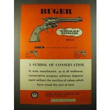 1955 Ruger Single-Six Revolver Ad - A symbol of Conservatism