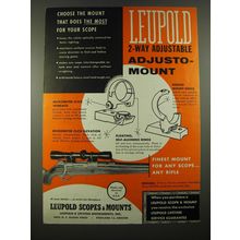 1955 Leupold Scopes and Mounts Ad - Choose the mount that does the most