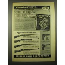 1955 Stoeger Arms Ad - Franchi Shotgun, Mannlicher-Schoenauer Rifle