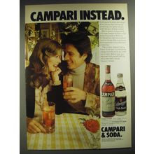 1974 Campari Aperitif Advertisement - Campari instead