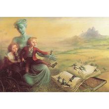 Toy Army Soldiers Fighting With Children French Painting Postcard