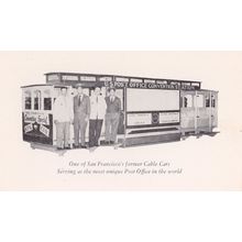 San Fransisco Post Office Cable Car Transport Staff Old Postcard