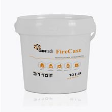 Firecast Castable Refractory Cement Mix 3110 Degree Fahrenheit 10 Lbs High Tempe