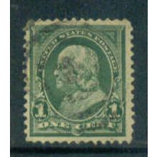 Used 279 1c Benjamin Franklin Fine M04364