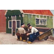 Sailor Sailors Sailing Military Beach War Hut Transport Barrow Antique Postcard