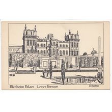 Lower Terrace Blenheim Palace D Hartree Postcard