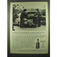 1974 Jack Daniels Whiskey Ad - Visitors to Our Hollow