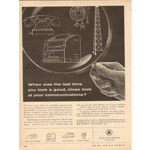 BELL TELEPHONE SYSTEM 1954 good close look communications vintage ad