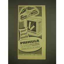 1955 Primula Crispbread and Cheese Spread Ad - Your good health