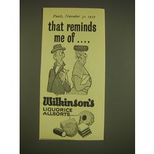 1955 Wilkonson's Liquorice Allsorts Ad - That reminds me of..
