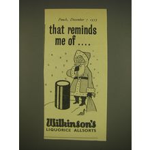 1955 Wilkonson's Liquorice Allsorts Advertisement - That reminds me of..