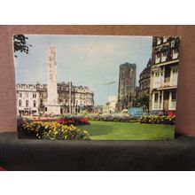 PROSPECT SQUARE, HARROGATE, YORKSHIRE used postcard Colourmaster 1984 postmark =