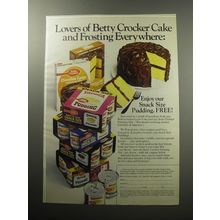 1972 Betty Crocker Cake, Frosting and Pudding Advertisement