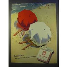 1955 Marcovitch Red & White Cigarettes Ad - Cool