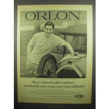 1958 Orlon Clothes Ad - Man's Idea of Solid Comfort