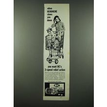 1965 BC Headache Powder Ad - When Headache Slows You Down