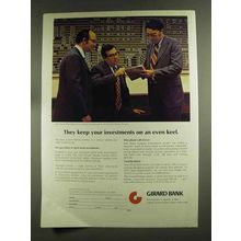 1972 Girard Bank Ad - Keep Investments on Even Keel