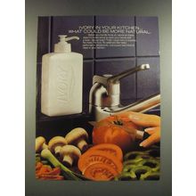 1986 Liquid Ivory Soap Ad - In Your Kitchen What Could Be More Natural