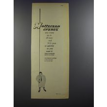 1964 Matterson Cranes Ad - Matterson the modern name for cranes