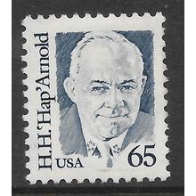 USA 1985 GREAT AMERICANS 65c BLUE GEN HENRY HARLEY HAP ARNOLD SG2132 FINE USED