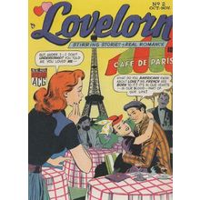 Lovelorn Cafe De Paris French vs USA Best Lovers 1950s Comic Book Postcard