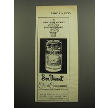 1955 Bon Vivant Claret Consomme Advertisement