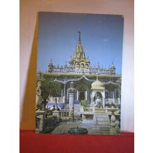 JAIN TEMPLE, CALCUTTA, INDIA. used postcard 1989 pm =