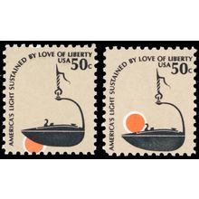 1608, MNH 50¢ Orange Color Shifted Well Down Error - Stuart Katz