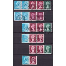 ENGLAND GREAT BRITAIN [Zdr] Lot ( O/used ) [01] Machin se-tenant 5x..2x