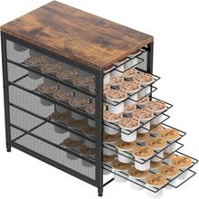 NANANARDOSO Coffee Pod Holder for Counter, 5 Tier Coffee Pod Drawer for Keurig P