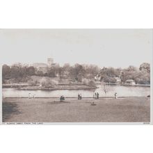 St. Albans Abbey From The Lake St. Albans Hertfordshire Postcard (QHER395)
