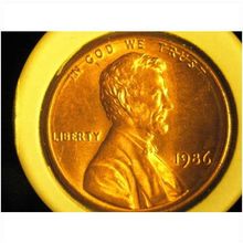 1986 Lincoln Memorial Cent (APP. MS63) FREE SHIPPING