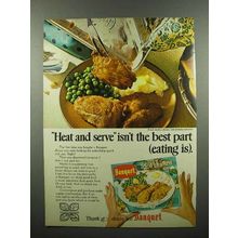 1970 Banquet Fried Chicken Frozen Dinner Ad!