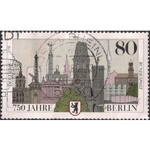 GERMANY, Berlin 750 years, white 1987, 80Pf, #3