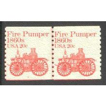 1908 20c Fire Pumper Fine MNH Dry Gum CNP Left 1 V0149