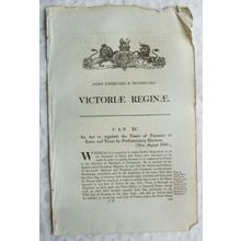 1848 Act of Parliament: payment rates & taxes electors